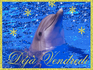 Gif animé Bon vendredi dauphin